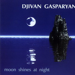   Moon shines at night